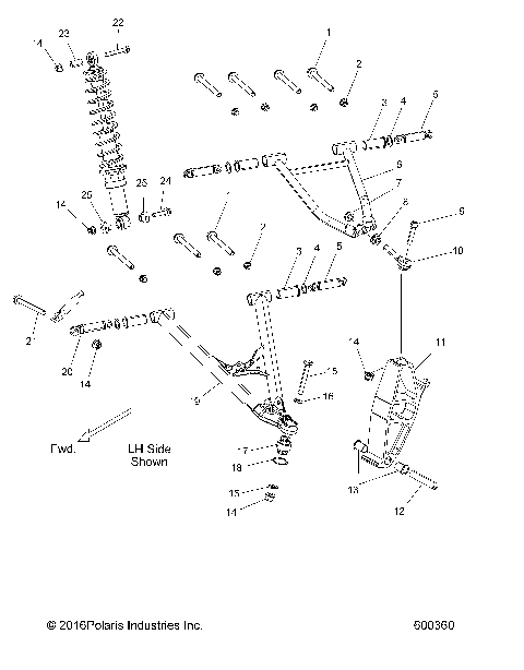 SUSPENSION, CONTROL ARMS and SPINDLE - S17EEF6PSL/PEL (600360)