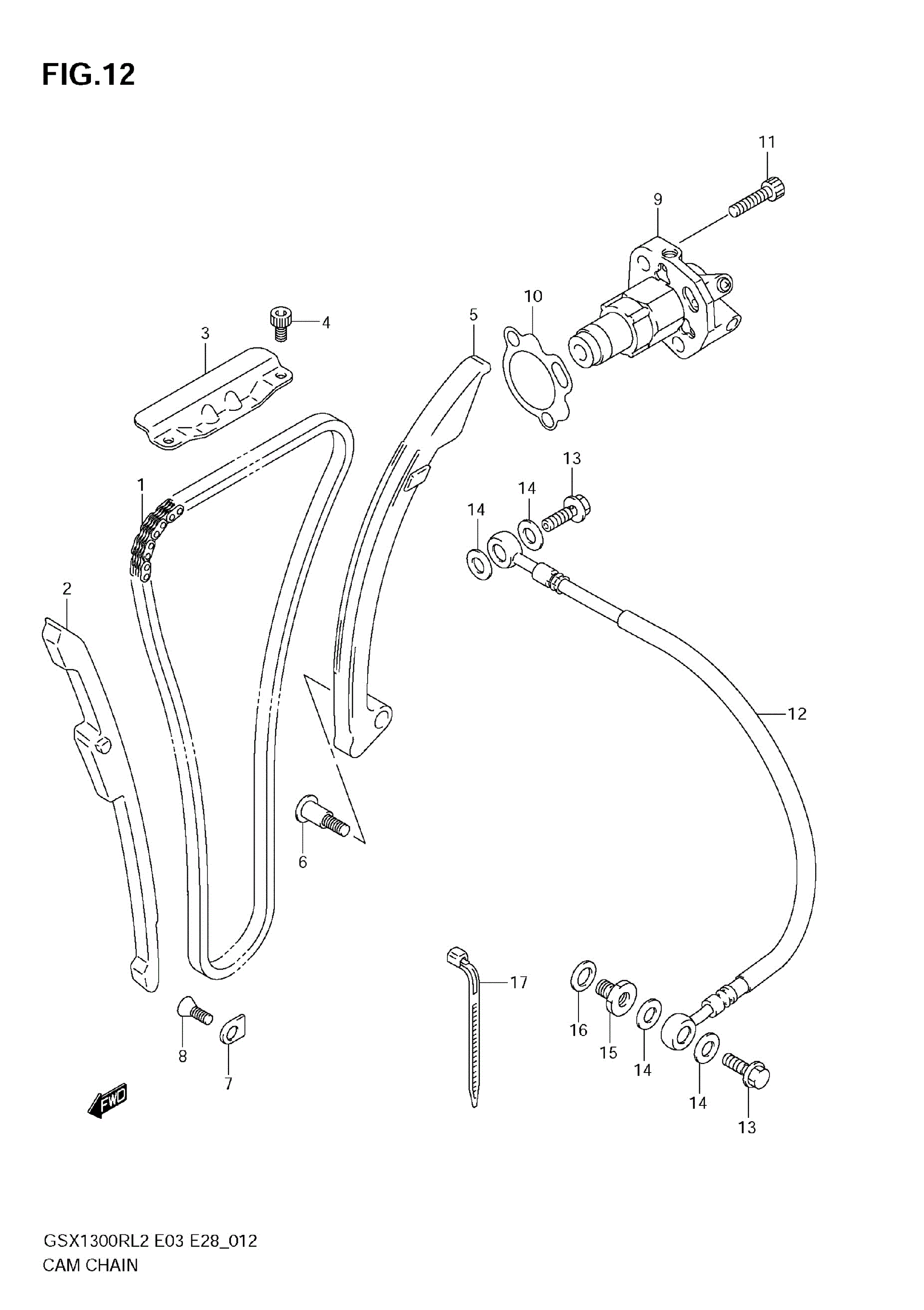 2012 Suzuki GSX1300R CAM CHAIN Motorcycles Parts Finder