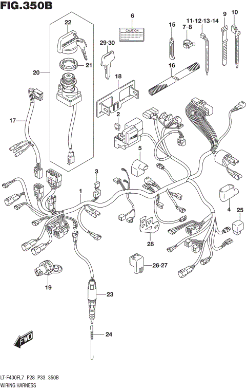 WIRING HARNESS (LT-F400FL7 P33)