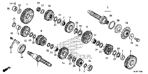 TRANSMISSION (CTX700N/NA)