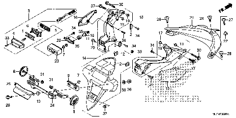 REAR FENDER@LICENSE LIGHT
