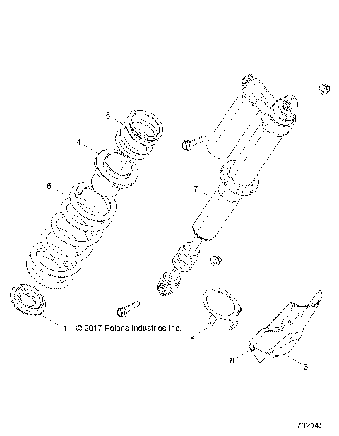SUSPENSION, REAR SHOCK MOUNTING - Z19VFE99NK (702145)