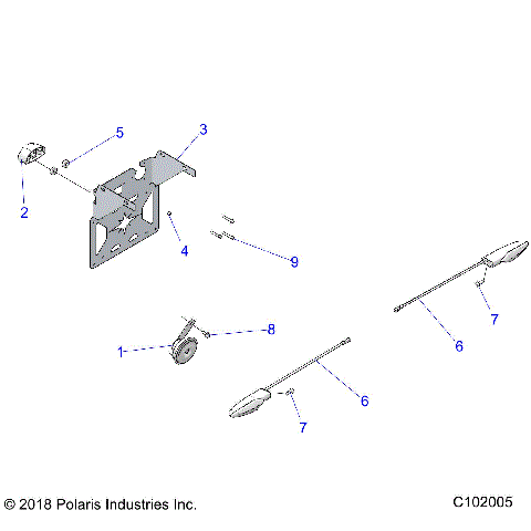 ELECTRICAL, HORN and LICENSE PLATE LIGHT - A19SES57F1/F2/SET57F1 [C102005]