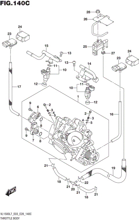 THROTTLE BODY (VL1500BL7 E33)
