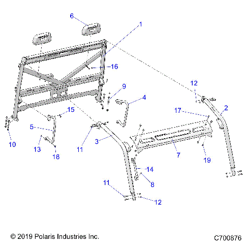 CHASSIS, CAB FRAME - R21RRE99FP/F9 (C700876)