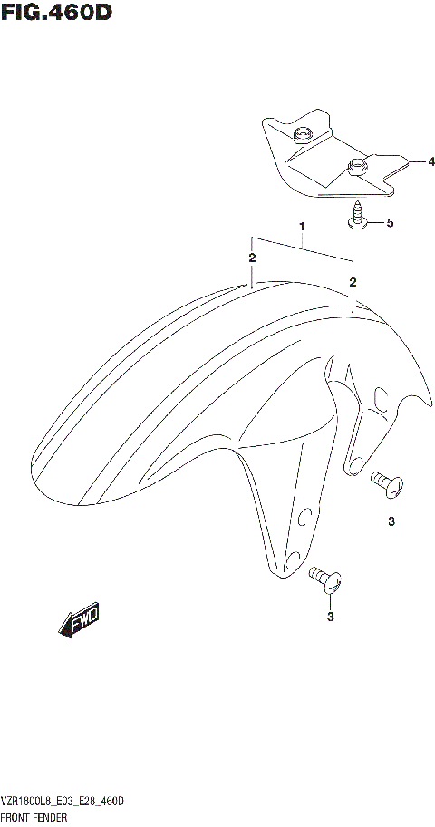 FRONT FENDER (VZR1800BZL8 E28) (JBA)