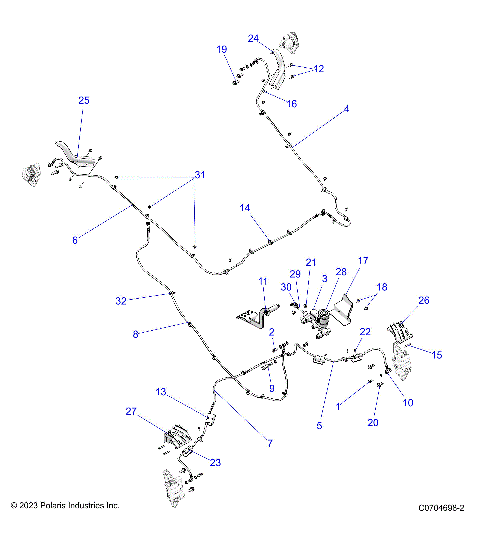 BRAKES, BRAKE LINES AND MASTER CYLINDER - Z25NEE99C4 (C703109-1)