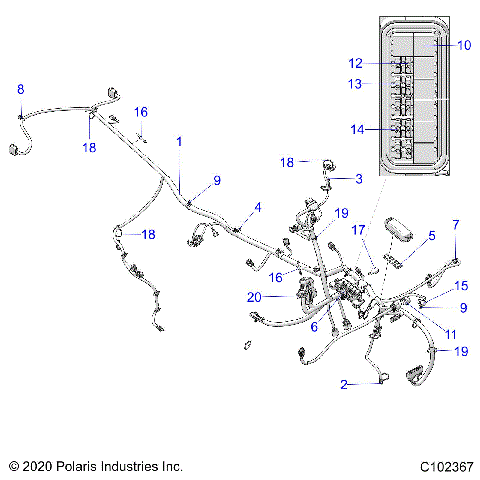ELECTRICAL, MAIN WIRE HARNESS - A22SJE57BX/BX (C102367)