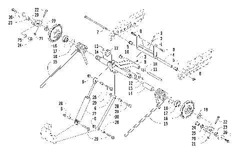 REAR SUSPENSION REAR ARM ASSEMBLY [88018]