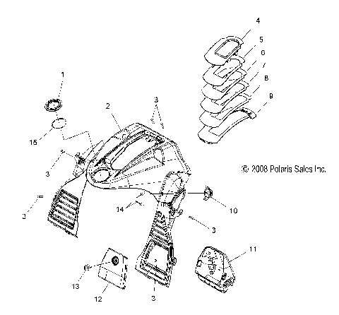 BODY, CONSOLE - S10PT6HSL/HSM/HEM (49SNOWCONSOLE09600TRG)