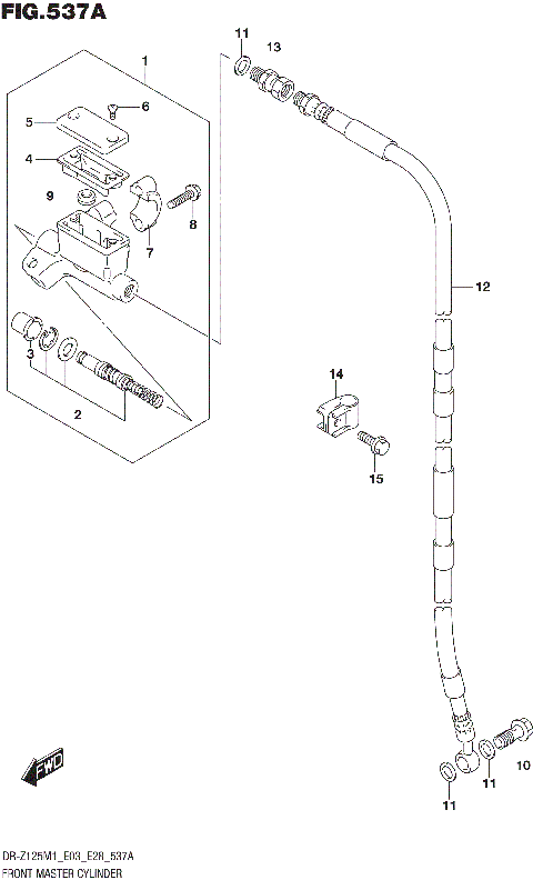 FRONT MASTER CYLINDER (DR-Z125L)