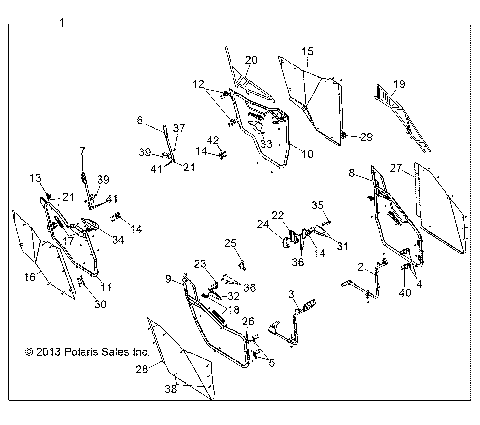 BODY, DOOR - R13XT9EAL (49RGRDOOR13JAGX)