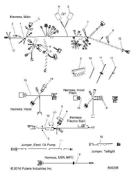 ELECTRICAL, WIRE HARNESS - S19DCL6PS/6PEM ALL OPTIONS (600338)