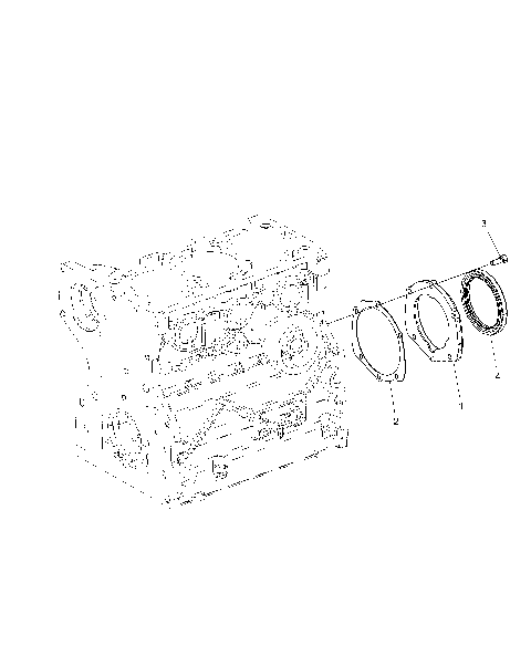 ENGINE, CRANKSHAFT OIL SEAL FLANGE - R16RTED1F1 (49RGROILSEALFLG15DSL)