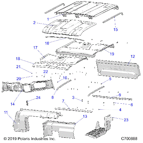 OPT ROOF SPORT, REAR CLOSE, COVER, AND DASH - R20RSE99A/B (C700888)