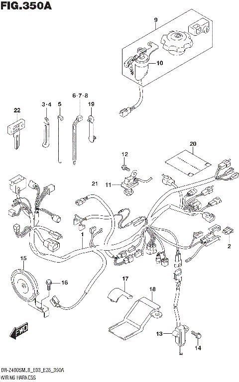 WIRING HARNESS (DR-Z400SML8 E03)