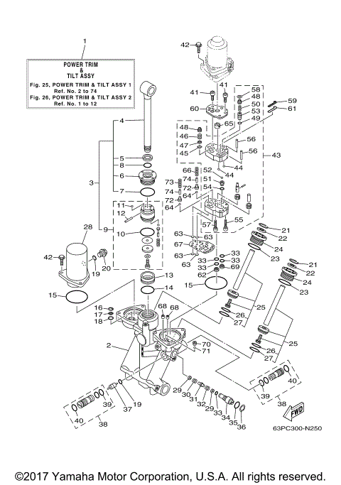 POWER TRIM TILT ASSY 1