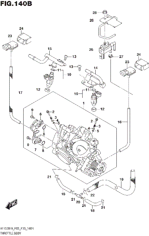 THROTTLE BODY (VL1500BL9 E33)