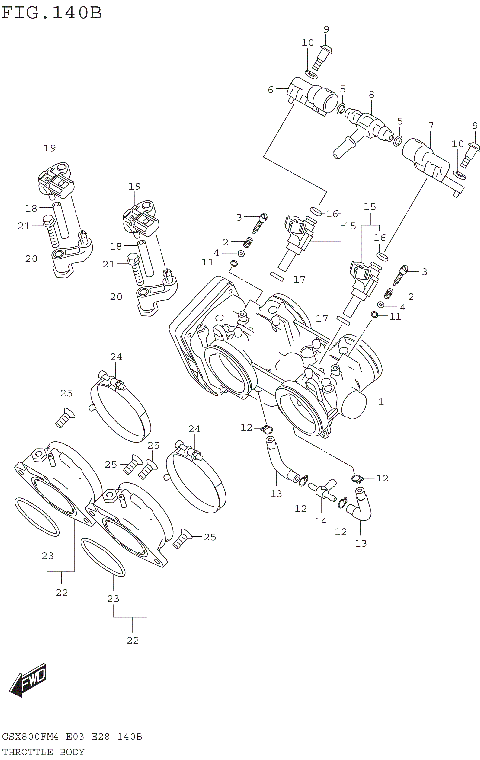 THROTTLE BODY (E33)