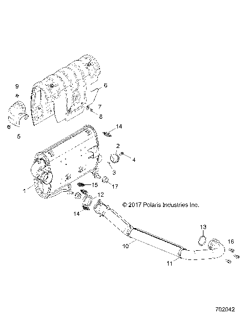 ENGINE, EXHAUST SYSTEM - Z18VHA57F2 (702042)