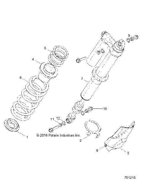 SUSPENSION, REAR SHOCK MOUNTING - Z17VFE99NM (701215)