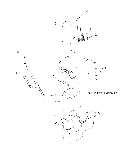 ELECTRICAL, BATTERY - R13VH57FX (49RGRBATTERY12RZR570I)