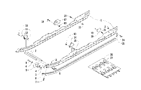 SLIDE RAIL AND TRACK ASSEMBLY [86151]