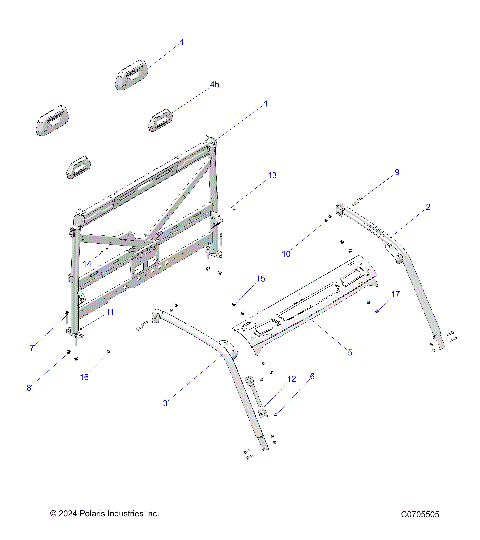CHASSIS, CAB FRAME - R22RRY99A9/AC/AM/AS/B9/BC/BM/BS/1A9/AC/AM/AS/B9/BC/BM/BS (C0705505)