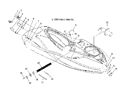 HULL and BODY - W045305CA/IA/CB/IB/IE/CC/IC/CD/ID/IF (4990579057A06)