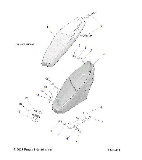 BODY, SADDLEBAG, ADVENTURE - S25CEE5TSL (C602484)