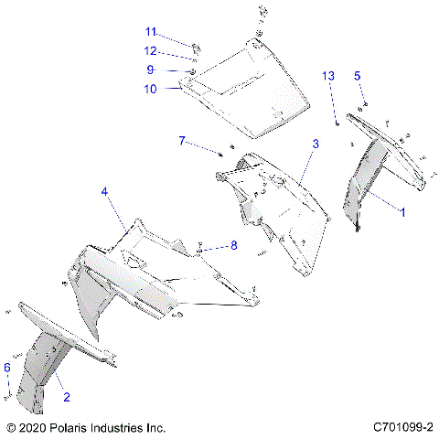 BODY, HOOD AND FRONT BODY WORK - Z20A5K87BG (C701099-2)