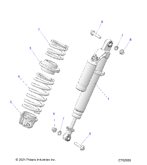SUSPENSION, FRONT SHOCK MOUNTING - G24G2K99A/99B (C702928)