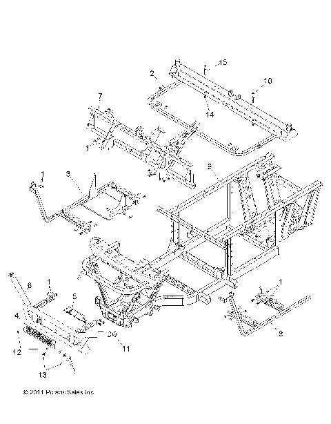 CHASSIS, FRAME and FRONT BUMPER - R14RH76AA/76AC/7EAZ (49RGRFRAME13800MID)