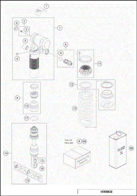 SHOCK ABSORBER DISASSEMBLED