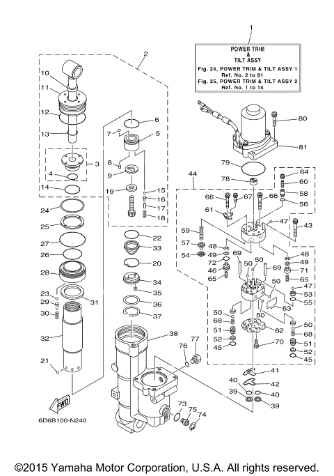 POWER TRIM TILT ASSY 1