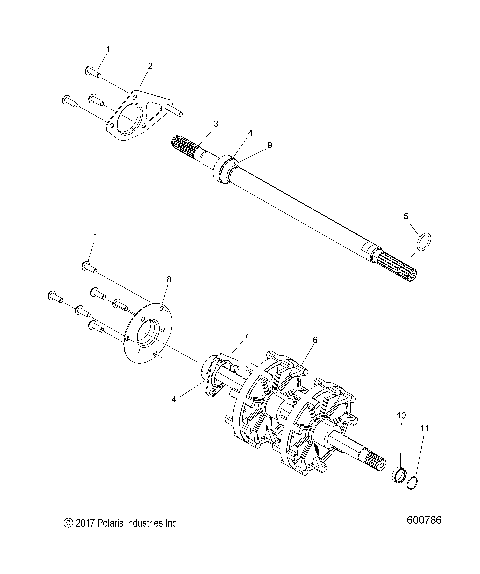 DRIVE TRAIN, JACKSHAFT and DRIVESHAFT - S21EEG6PSL (600766)