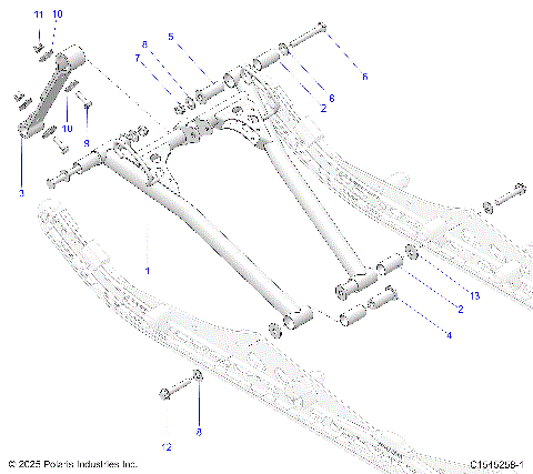 SUSPENSION, TORQUE ARM, FRONT - S26TDV8MS (C1545258-1)