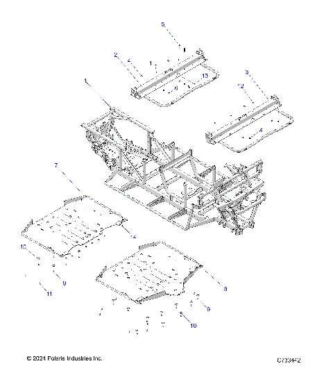 CHASSIS, FRAME  - R25M4U57Z5/B5/Z6/B6 (C733442)