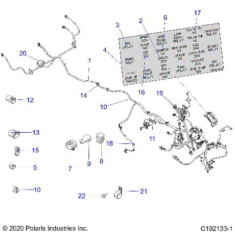 ELECTRICAL, HARNESS - A23S6E57F1/FK (C102133-1)