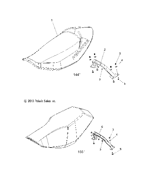 BODY, SEAT ASM. - S14CK6/CM6 ALL OPTIONS (49SNOWSEAT14RMK)