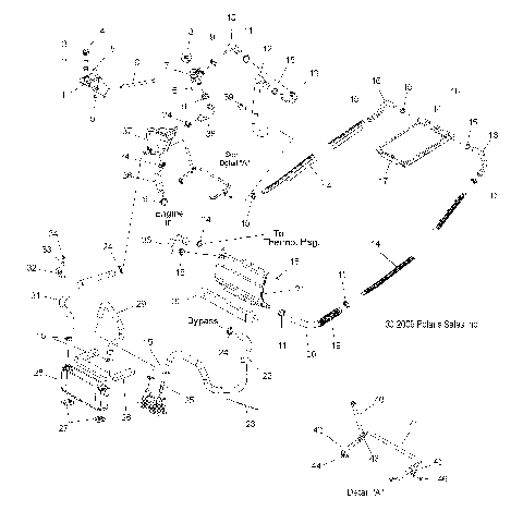 ENGINE, COOLING SYSTEM - S12PP7FSL (49SNOWCOOLING10TRBODRGN)