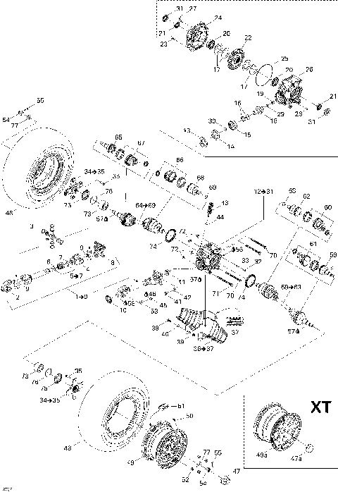 08- Drive System, Rear XT