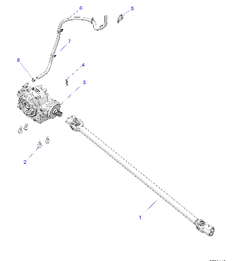 DRIVE TRAIN, FRONT GEARCASE MOUNTING - R25MAE57D5 (C730088)