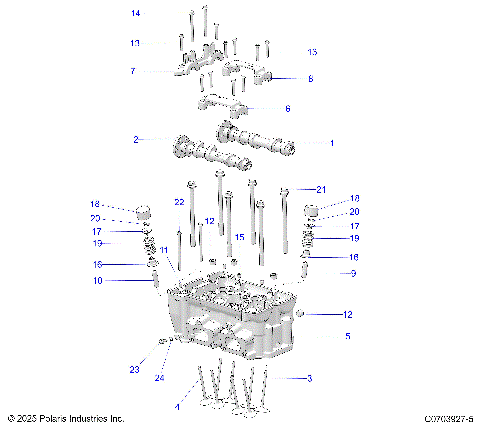 ENGINE, CYLINDER HEAD AND VALVES