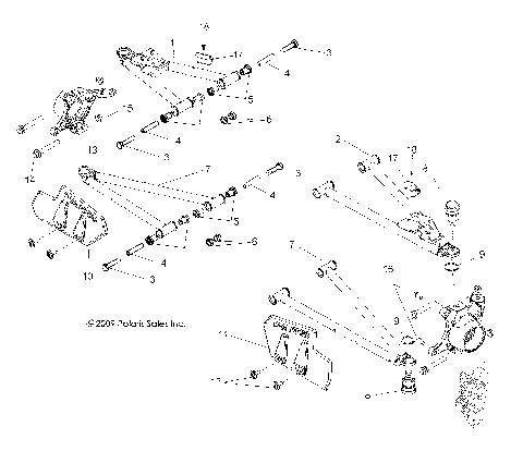 SUSPENSION, FRONT CONTROL ARMS - R10TH76/TY76 ALL OPTIONS (49RGRSUSPFRT108004X4)