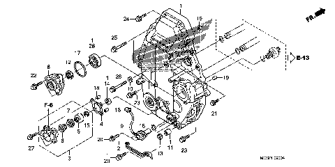 REAR CRANKCASE COVER