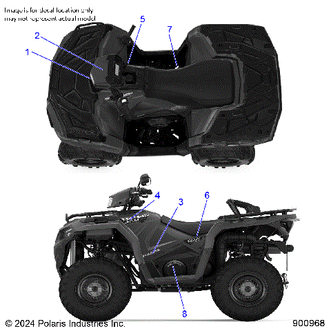 BODY, DECALS, GRAPHIC - A26SEF57CB/EB (900968)