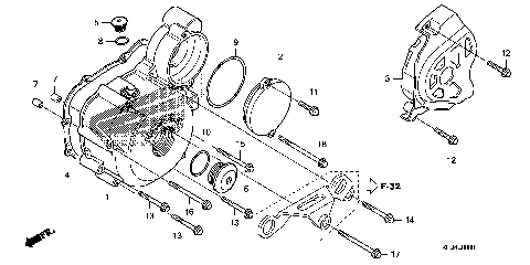 LEFT CRANKCASE COVER