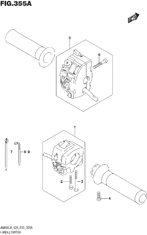 HANDLE SWITCH (AN650L6 E33)