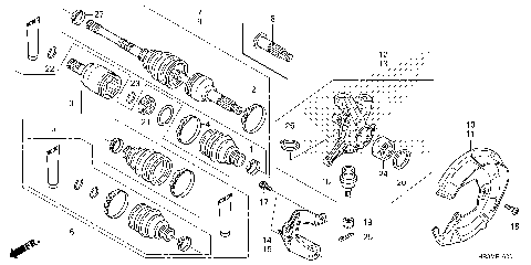 FRONT KNUCKLE@FRONT DRIVE